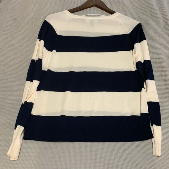 Vero Moda Longsleeve Light Top - Navy & Cream - Picture 9 of 10